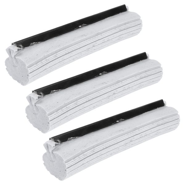 3 pcs Mop Head Absorbants Recharges en acier Remplacement du rouleau en acier PVA Nettoyage Têtes d'eau à eau 240412