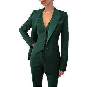 3 PCS Peak Rapel Pant Suits OL Dames Summer Blazer Suit voor vrouwen Set