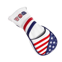 3 PCS PU Golf Wood HeadCover met USA Stars Stripes Flag Style for 1 Golf Driver Cover 2 Fairway Club Head Covers Protect Set