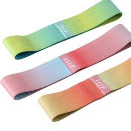 3 uds bandas de resistencia gradiente de tela bandas elásticas para botín bandas elásticas para Yoga Fitness Booty Band entrenamiento en casa Glute Loop H1026