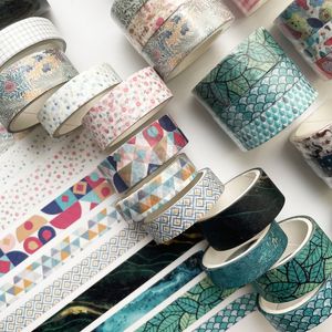 3 stks / set Washi Tape Adhesive DIY Decoratie Japanse Maskering Sticker voor Scrapbook Journal Planner Arts Crafts Xbjk2112 2016