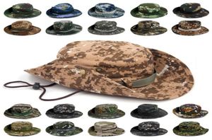 3 pcsClassic Us Combat Army Style Gi Boonie Bush Jungle Sun Casquette de pêche Hommes Femmes039s Coton Ripstop Camouflage Seau Militaire4046459838