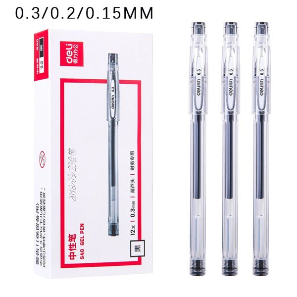 Stylos à Gel fin 0m, 3 pièces, aiguille de Finance noire élégante chinoise pour l'écriture, fournitures scolaires et de bureau, stylo de papeterie Kawaii 240111