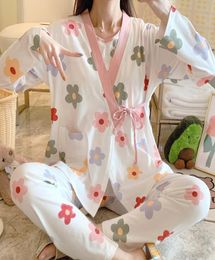 3 pièces ensemble imprimé maternité vêtements de nuit d'allaitement vêtements de nuit d'allaitement pour les femmes enceintes grossesse allaitement pyjamas costumes124114354