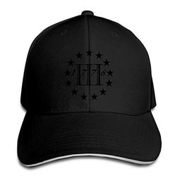 3 Percenter 1776 Casquette de baseball Casquettes Sandwich à visière réglable Unisexe Hommes Femmes Baseball Sports Plein Air Hiphop Casquettes hats4516077