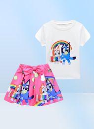 3 photos Ensemble de vêtements pour bébé fille T-shirt Pantalons Vêtements pour enfants Boutique de créateurs pour enfants d'été Usine authentique À perte costum2474481