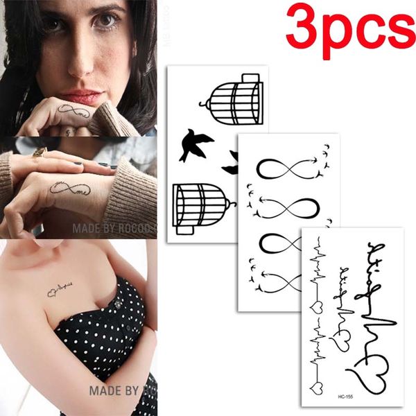 3 Pièce Étanche Tatouages Temporaires Autocollants Tigre Dragon Animal Demi Bras Faux Tatoo Manches pour Hommes Femmes Tat Autocollant en gros