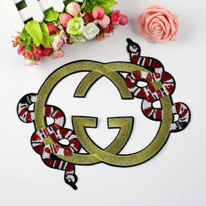 3 stuks/zak Doek patch Europese patch kleding T-shirt handgemaakte DIY decoratieve sticker pailletten schijf slang