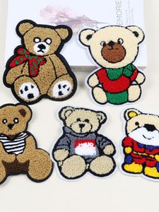 Patch en tissu petit ours de dessin animé, 3 pièces/sac, bricolage, mode vêtements pour enfants, pantalons, décoration, trous de réparation, patch mignon