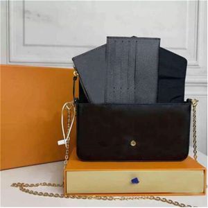 3 piezas Bolsos de noche con CAJA y número de serie bolsos de diseñador famosos bolso bandolera para mujer Cartera para teléfono mini tarjeta de mensajero para presbicia Cartera LOULOU