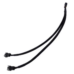 Cable con funda de Doble potencia para CPU, divisor en Y de 3 pines, ventilador con cubierta, herramienta, radiador, suministros de oficina