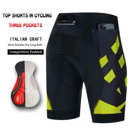 3 poches homme pantalons de cyclisme court hommes bavoir gel shorts équipement Lycra été culotte maillot bavoirs vélo de route sport montagne 240325