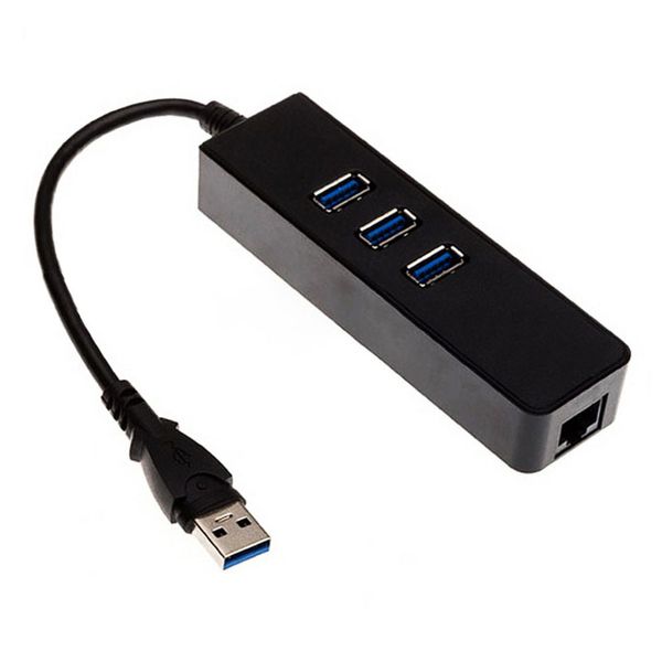 3 puertos USB HUB 3.0 USB a RJ45 Convertidor Gigabit Ethernet Tarjeta de red con cable Adaptador LAN para PC Alta calidad ENVÍO RÁPIDO