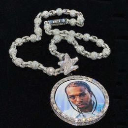 3 "VV VVS SILF SILFS MOSSANITE DIAMANT GRA CERTIFICATION HIP HOP Memory Photo Pendentif