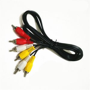 3 RCA mannelijk tot 3RCA composiet audiokabels video AV tv -kabelplug 1,5 m audio/videokabelconnector