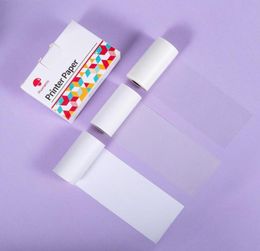 3 rollen gemengd transparentemitransparentregulerende sticker thermisch papier voor phomemo M02 -serie printer1450213