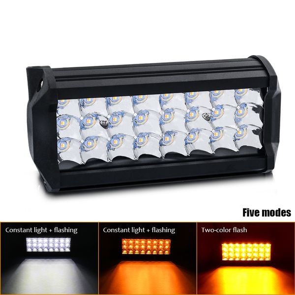 Barra de luz Led de 3 filas, 7 