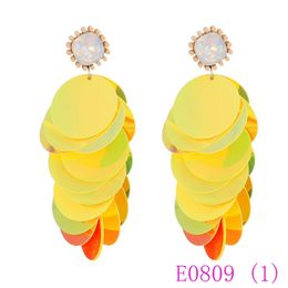 3 Set Boheemse vrouwen Pailletten Dangle Mooie Earbes Mode Hars Wafer Dropshipping Bruiloft Geschenken Sieraden E0809