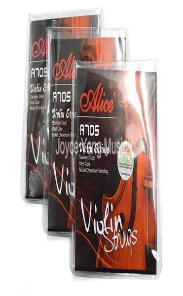 3 sets Alice A705 Cuerdas de violín 4 cuerdas Strings de acero inoxidable Corenickel Corenicias de cromo 4880464