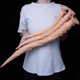 Tapón Anal de tornillo súper largo de 3 tamaños, trasero enorme con ventosa, masturbación vaginal, expansión del ano, juguetes sexys para hombres y mujeres Gay