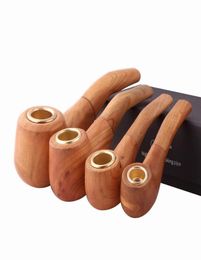 Pipes à fumer de tabac, 3 tailles, Style classique, belle couleur bois originale, cadeau pour grand-père, garçon, ami, père 7121218