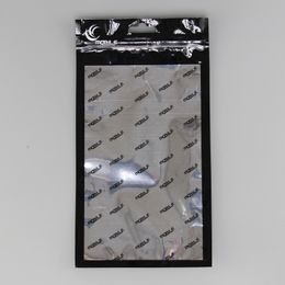 3 tailles clair + aluminium en plastique OPP emballage de vente au détail sac de poche pour accessoires de boîtier de téléphone portable