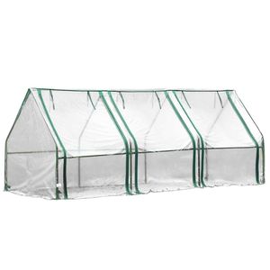 Cubierta de plantas transparentes de PVC de 3 tamaños sin marco para jardines interiores de jardines al aire libre Semillas de plantas de vegetales en crecimiento