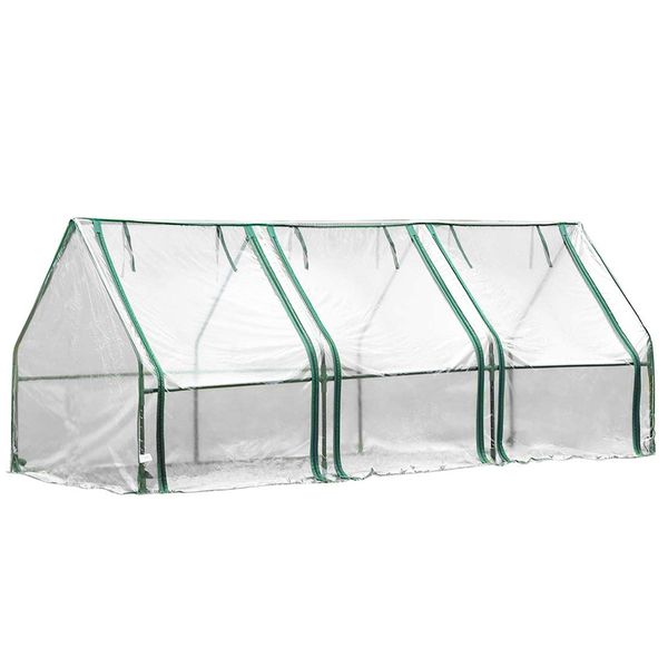 Cubierta de plantas transparentes de PVC de 3 tamaños sin marco para jardines interiores de jardines al aire libre Semillas de plantas de vegetales en crecimiento