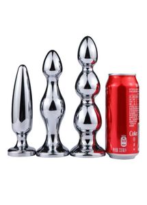 3 tailles grand Plug Anal métal cristal bijoux énorme godemichet Anal masseur de Prostate gode Anal jouets sexuels pour hommes Woman1590487