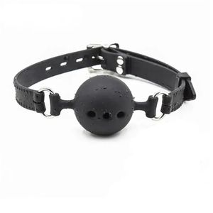 3 tailles souple sécurité Silicone bouche ouverte Gag Ball Bdsm Bondage esclave érotique jouets sexuels pour femme Couples jeux pour adultes 240102