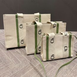 3 tamaños Bolsas para mujer Mujer lienzo diseñador bolsas bolsas de lujo bolsos de mano marca bolsas de mesa de lino