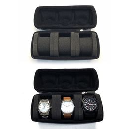 3 Slot Watch Box Collector Reisdisplay Case Organisator Sieraden opslag voor horloges banden armband kettingen broche 220719