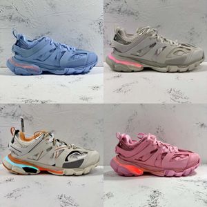 3 sneakers trackontwerpers casual schoenen 3.0 LED -merk roze witte zwarte tracks hoodie t.s.Gomma Men Women