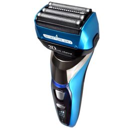 3 Snelheid Nat Droog Oplaadbare Shaver Reiniging Elektrische Scheerapparaat Baard Elektrische Scheermes voor Mannen Facial Shaving Machines Cordless