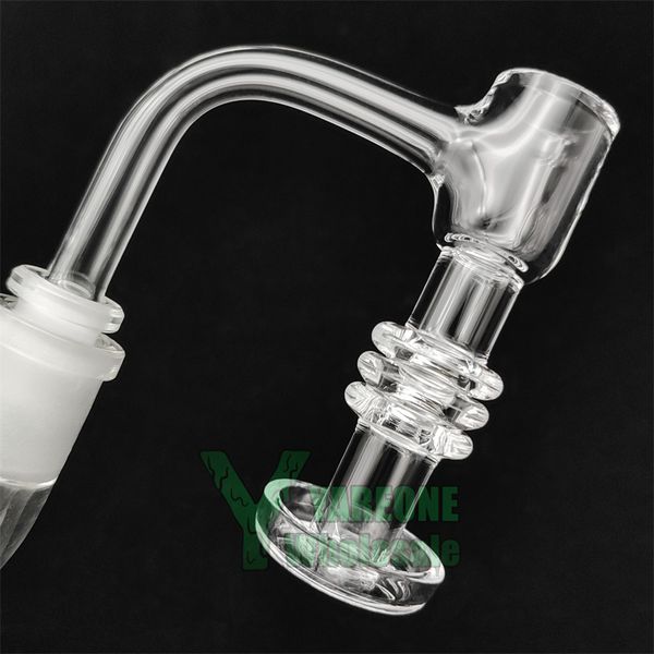 3 noeuds de pile XL Terp Slurper Quartz Banger soudure complète bord biseauté 10mm 14mm 90 degrés Slurp Dab Banger Nail YAREONE vente en gros