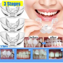 3 étapes en silicone dent invisible Orthodontic Set Dental Appliance Dents Rettener Kard Kard Kard Braces Tays Tooth Care Tool