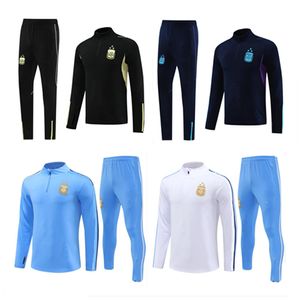 Survêtement 3 étoiles Argentine Maillot d'entraînement de football 2023 Survêtement de football de l'équipe nationale jogging Hommes et enfants