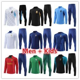 22 23 24 3-sterren Argentinië trainingspak voetbalshirt MESSIS trainingspak voetbalshirt MARADONA DI MARIA 2023 2024 Heren Kinderkit trainingspakken sets uniformen