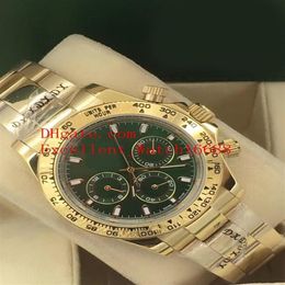 3 relojes de moda de estilo 40 mm 116508 116503 Oro amarillo de 18 k Asia 2813 Reloj mecánico automático de acero inoxidable para hombres Wristw3077