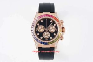 3 kleuren herenhorloge Diamond Gem Beze 40 mm Cosmograph 116599 RBOW 18k roségouden chronograaf Workin CAL.4130 uurwerk Mechanische automatische horloges Herenhorloges