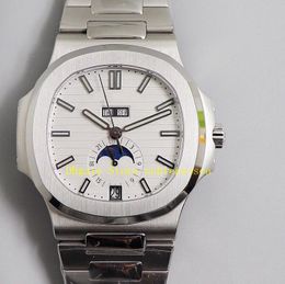 3 Stijl Super GR Factory Watch Mens Wit Dial 40.5mm 5726 CAL.324 S QA LU 24 H 904L RVS armband 5726 / 1A Blue Automatic Mechanical Men Horloges