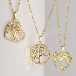 3 Styles Fashion Ring Love Tree of Life Hanghange ketting voor vrouwen bruiloft sieraden fashio accessoires