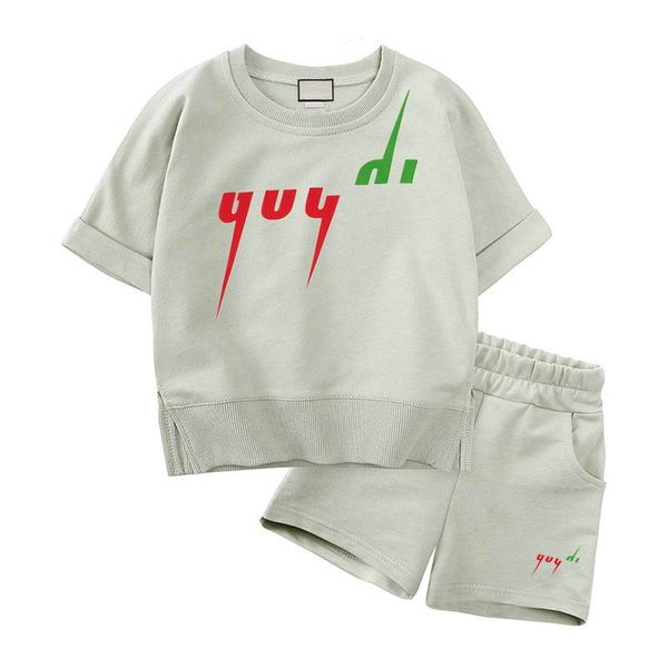 3 styles Ensembles de vêtements de luxe Vêtements pour enfants Costumes Fille Garçon Vêtements Été Infantis Ensembles pour bébés Designer enfants costumes de sportFBZ5TFFE