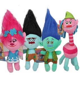 3 Styles Movie Cartoon 35cm Dream Works Trolls Plush Toy Doll Py Rama Muñecas L2442988361