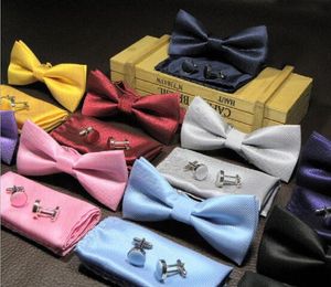 Groom Ties 3 Suit Tie à l'usure formelle pour hommes mince Polyester Jacquard Party Plaid Arc