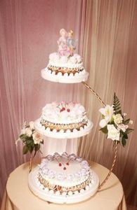 Sold de gâteau de mariage en fer à 3 niveaux 3060cm accessoires de cuisine Cake Cupcake Dessert Snack Fruit Display Portez pour le bar de la fête Bar Club5665873