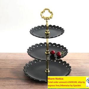3 Tiers Cake Stand Fruit Tray European Style Snack Rack Dried Fruit Storage Tray Plate Party Dessert Rack Cake Stand Home Decor Factory