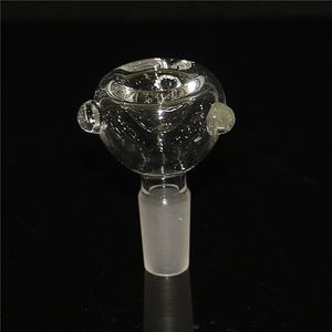 3 types Hookah Accessories Heady Glass Rooking Bowl 14 mm 10 mm mannelijke kom met handgreep voor bubbler Ash Catcher Bong Bowls