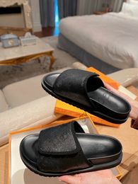 Designer New Fallow chaussures Été Couple Ventilation sandale Black Beach Véritable Glissière En Cuir Sexy Mode hommes femme Pantoufle