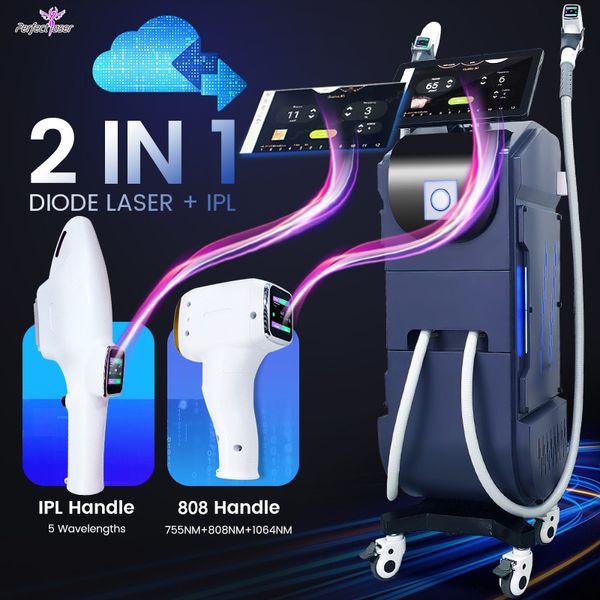 3 vague 808nm Diode Laser Système D'épilation Laser IPL Épilateur Bikini Épilation Du Visage tous les types de peau